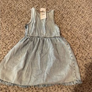 Zara sleeveless denim dress